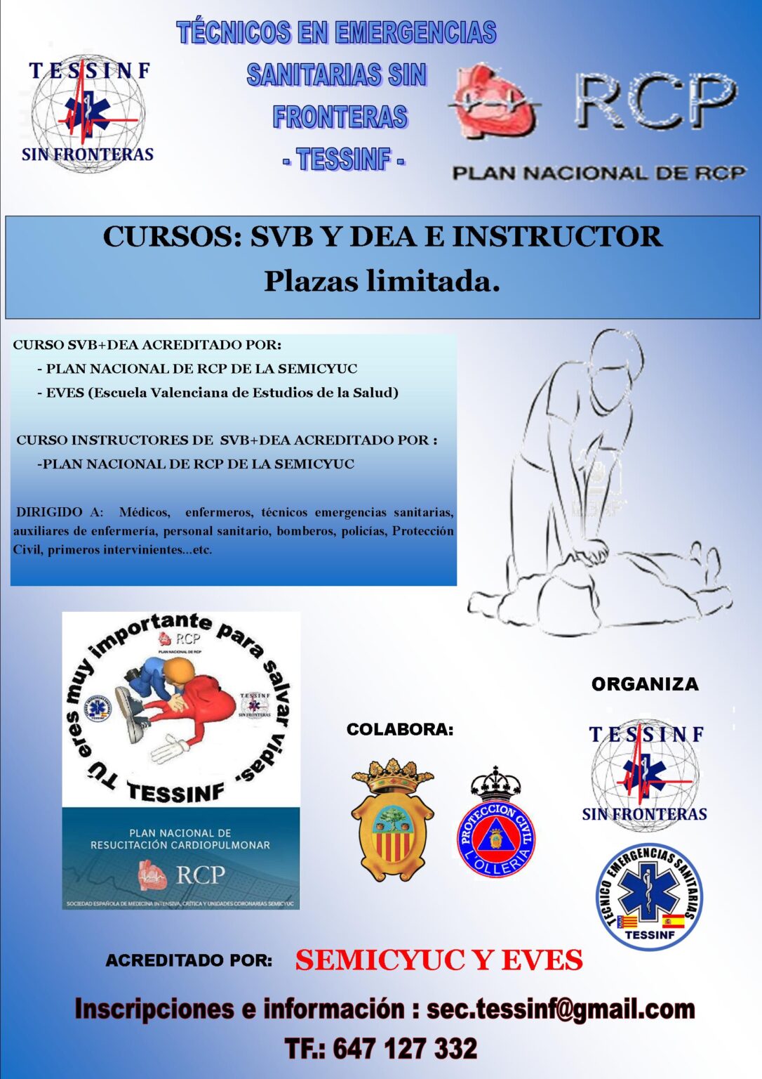 Curso de SVB y DEA e INSTRUCTORES del Plan Nacional de RCP de la ...